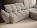 Coltar extensibil dreapta 3 locuri ELTAP, Beneth, 301x185x115 cm, lemn/poliester, bej