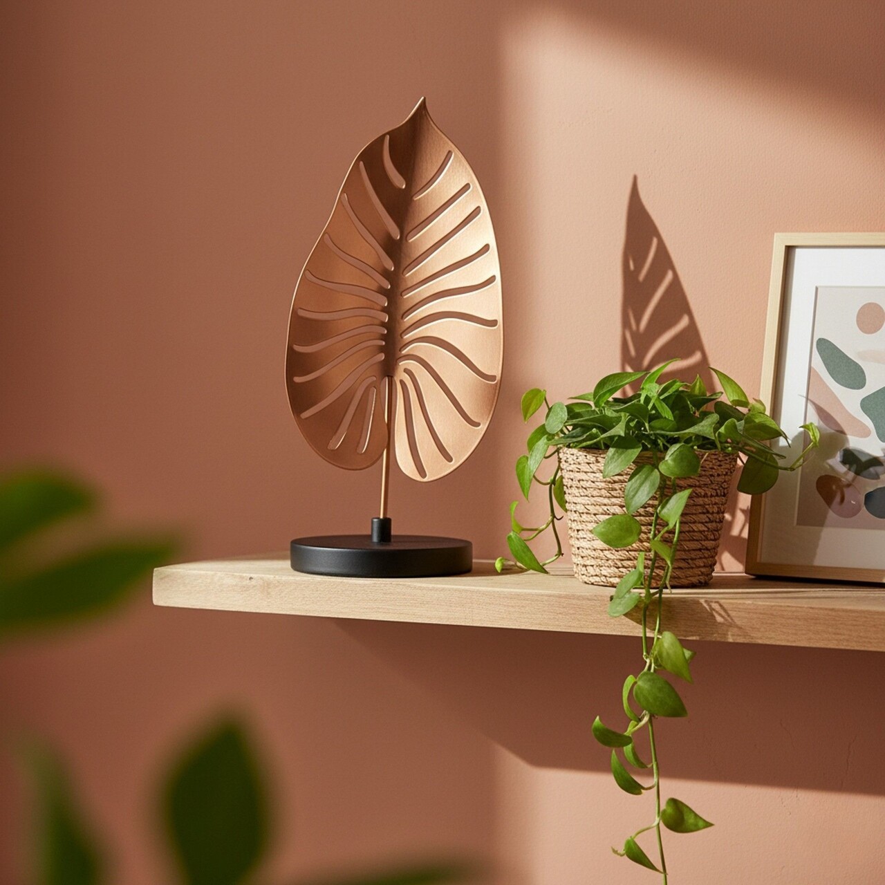 Decoratiune, Dm-007-A, 32x16x13 cm, Cupru/Negru - imagine 2