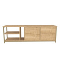 Comoda TV, Retricy, Primrose, 160x35.3x50.8 cm, PAL, Stejar / Aur