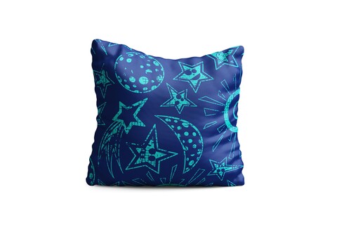 Perna decorativa universe, oyo kids, 43x43 cm, poliester, multicolor