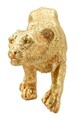 Figurina /sculptura decorativa Leopard Shant, Mauro Ferretti, 89x21x33 cm, polirasina, auriu