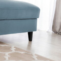 Coltar extensibil dreapta 4 locuri ELTAP, Foble, 267x196x100 cm, lemn/poliester, albastru deschis