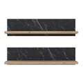 Set 2 rafturi pentru perete, Wren, E18 - 2454, 60 x 15 x 13 cm, pal melaminat, multicolor
