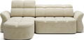 Coltar extensibil stanga 3 locuri ELTAP, Beneth, 301x185x115 cm, lemn/poliester, bej deschis