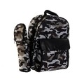 Rucsac pentru picnic 12 piese Lin, DKD Home Decor, 38x23x45 cm, gri