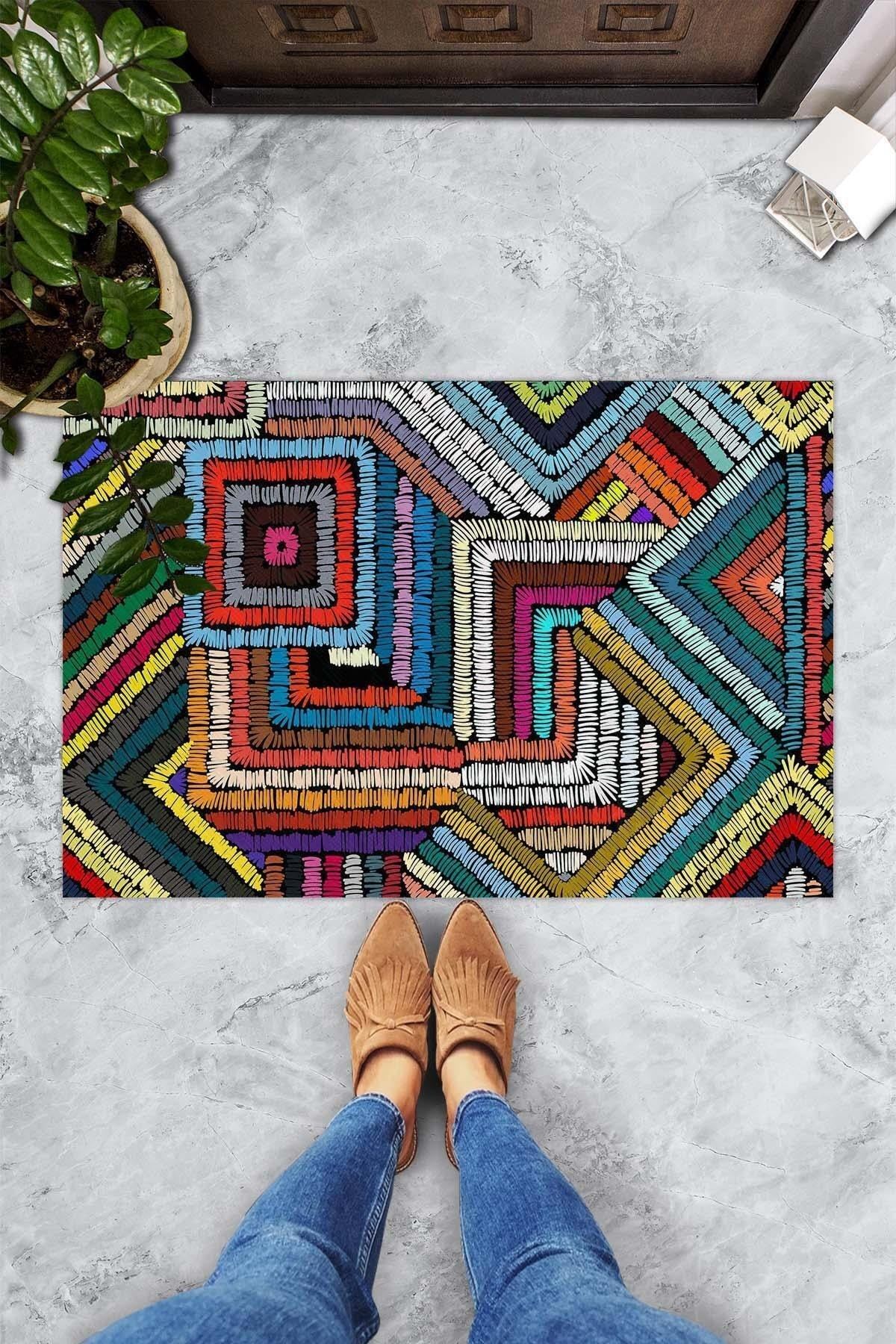 Covoraș din PVC, Maglıe, 40x60 cm, PVC, Multicolor