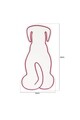 Decoratiune luminoasa LED, Doggy, Benzi flexibile de neon, DC 12 V, Albastru