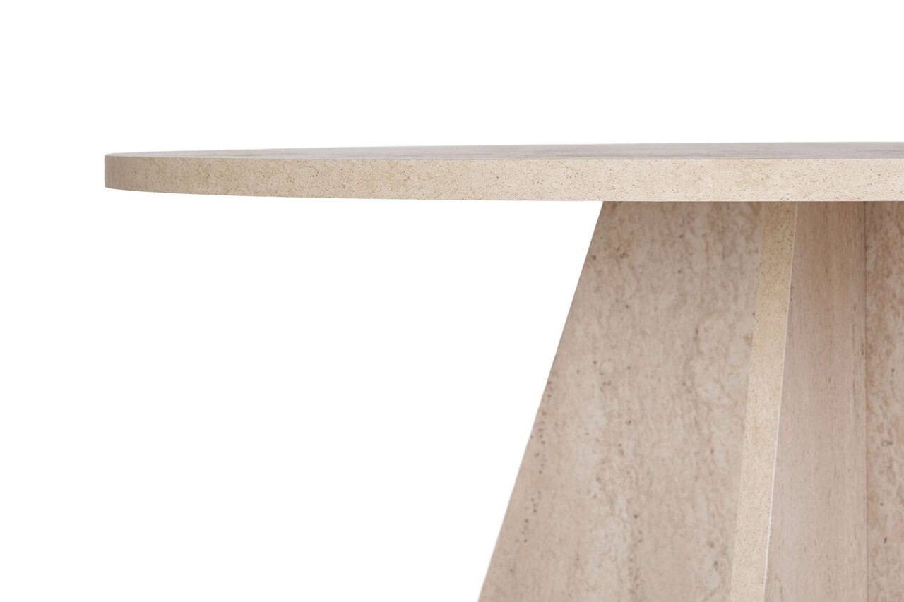 Masa, Hanah Home, Virella, 120x75x120 cm, Travertin - view 6