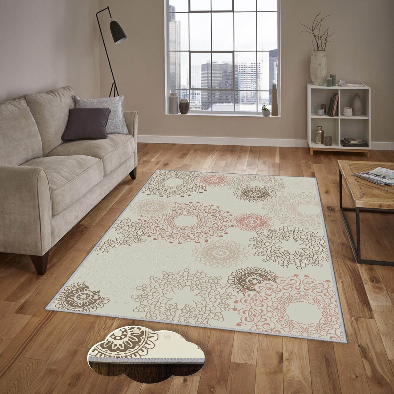 Covor Eexfab1151 160x230 cm Poliester Multicolor