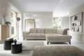 Coltar extensibil dreapta 5 locuri ELTAP, RT-20RAQ, Inferne, 297x210x107 cm, lemn/poliester, bej deschis