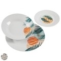 Serviciu de masa 18 piese, Versa, Saona 2, portelan, multicolor