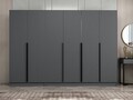 Dulap pentru haine, Minerva, Kale Plus, 270x210x52 cm, PAL, Antracit