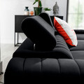 Coltar extensibil dreapta 3 locuri ELTAP, RT-06VE, Grayson, 278x205x92 cm, lemn/poliester, gri inchis