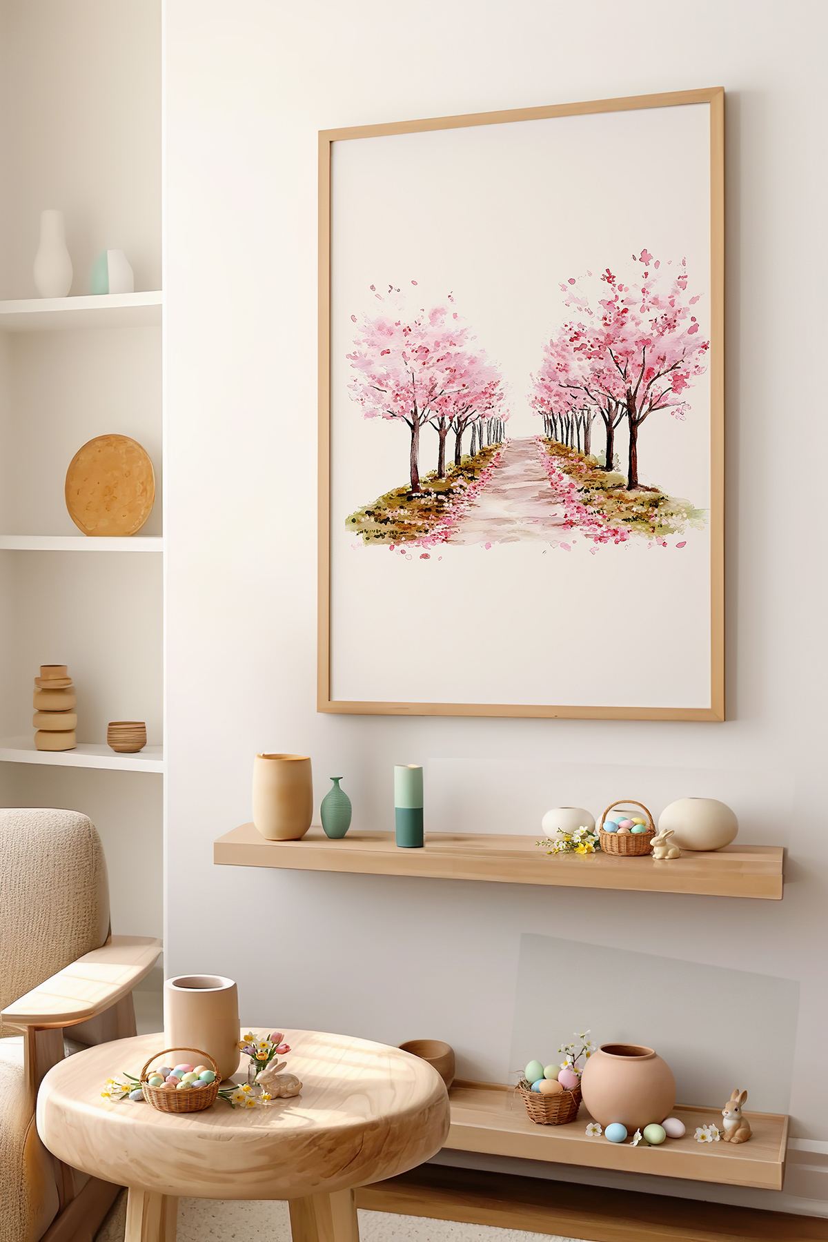 Tablou decorativ, Arteastermodel59-3348, MDF, Multicolor