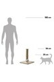 Zgarietor pentru pisici, Paws & Whiskers, Katre, MATERIAL TEXTIL PLUȘ, Bej