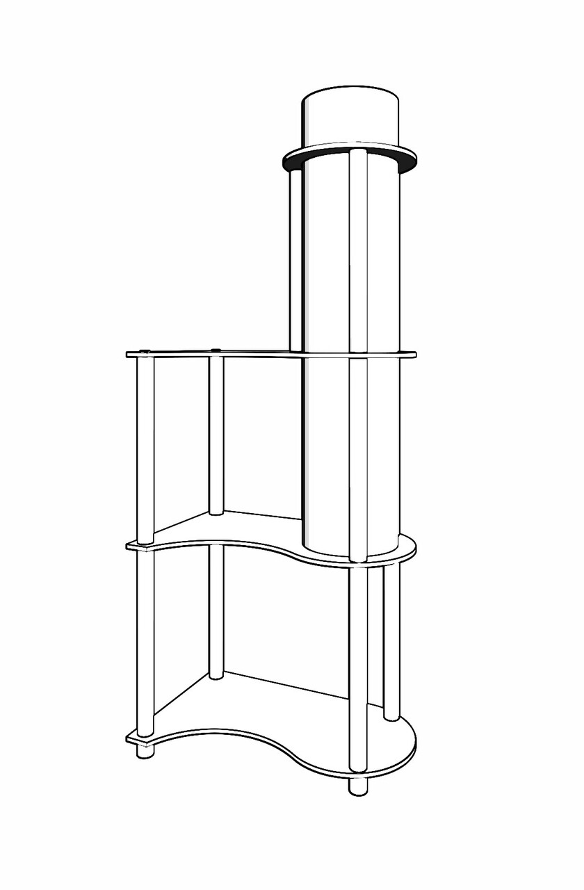 Lampadar, L'essentiel Maison, 666PTR1111, Negru - view 6