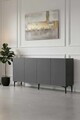 Consola, Hanah Home, Didema 180, 180x79x32 cm, Antracit
