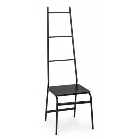 Scaun cu spatar inalt Quiete, Bizzotto, 44x49.5x138 cm, otel