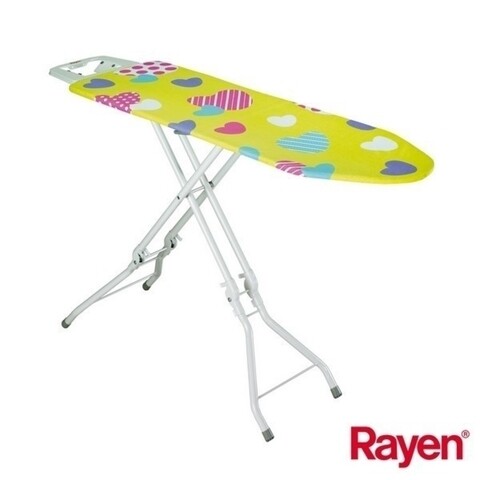 Masa de calcat pliabila, Rayen, 40 x 112 cm, metal/bumbac, multicolor