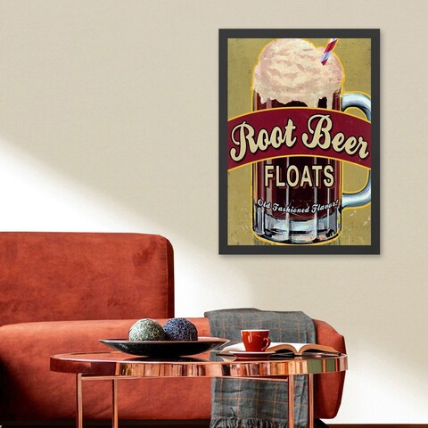 Tablou decorativ, Root Beer (55 x 75), MDF , Polistiren, Multicolor Colton