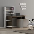 Birou Melis, Arnetti, 146.3x60x73.8 cm, PAL, maro/alb