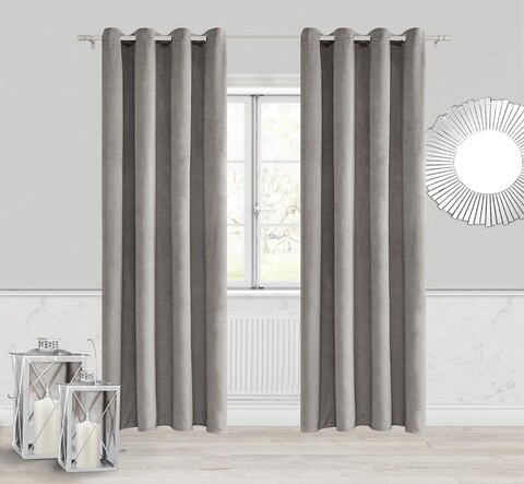 Draperie Velvet Szara, Fashion Goods, 140x250, catifea, gri