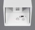 Aplica de perete pentru exterior Genie, RL NOW, 10x10.5x10 cm, 1W, 2x SMD, plastic, alb mat