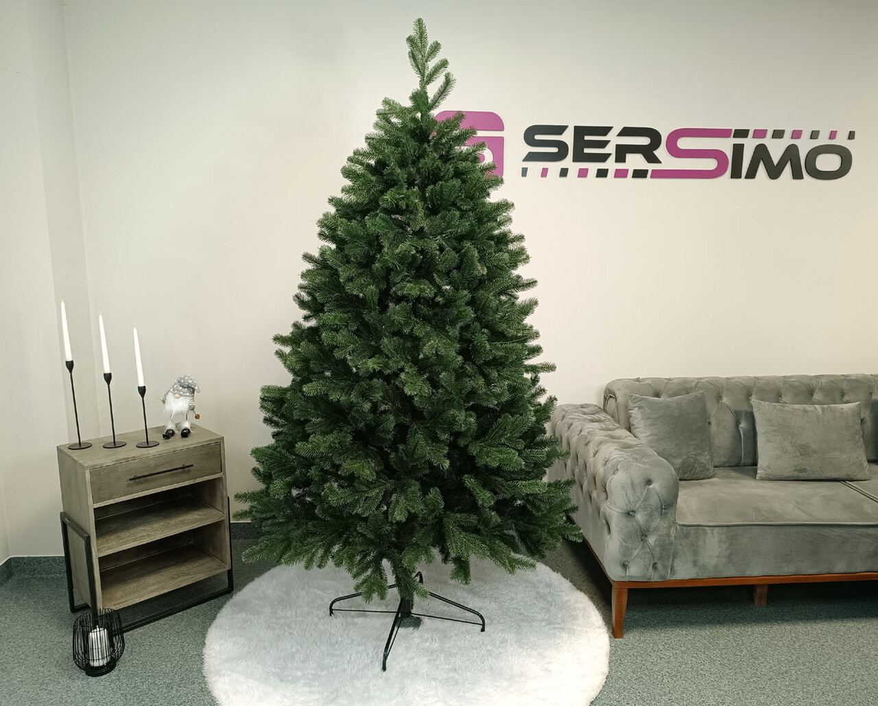 Brad artificial Christmas Deluxe by Sersimo, Kovalivska verde, 3D, 210cm — imaginea 13