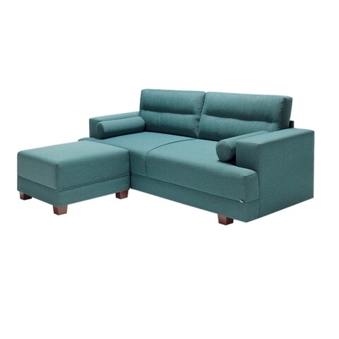 Canapea cu taburet Oslo, Balcab Home, 210x85x78 cm, turcoaz Balcab Home
