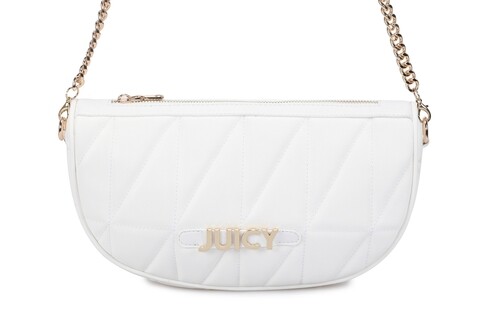 Geanta juicy couture 238, 28x8x15 cm, piele ecologica, alb