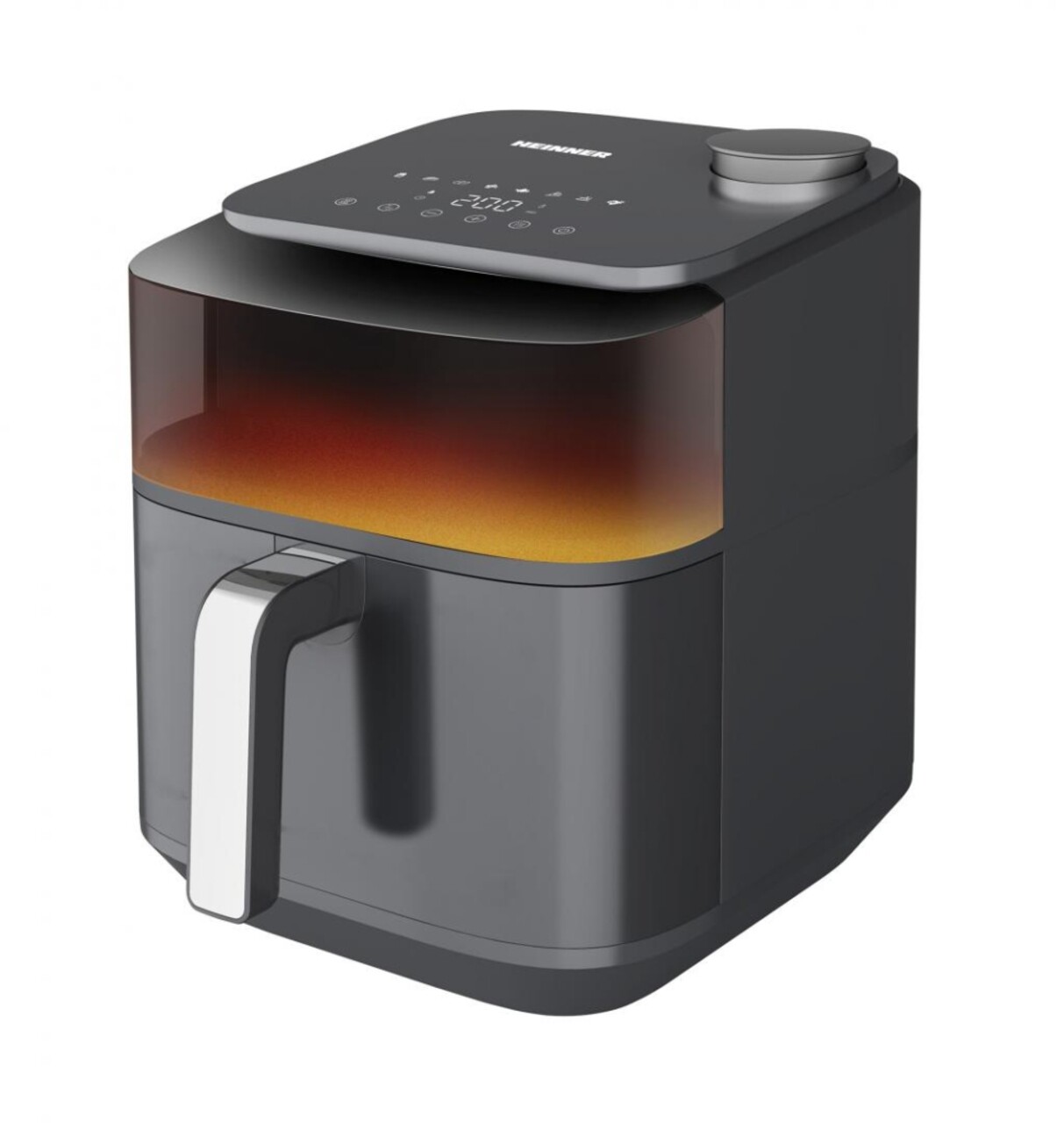 Friteuza Crispsteam, Heinner, 1800W, 7L, negru - imagine 2