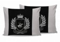Set 2 fete de perna 50x70, 100% bumbac, Beverly Hills Polo Club, Alb/Negru