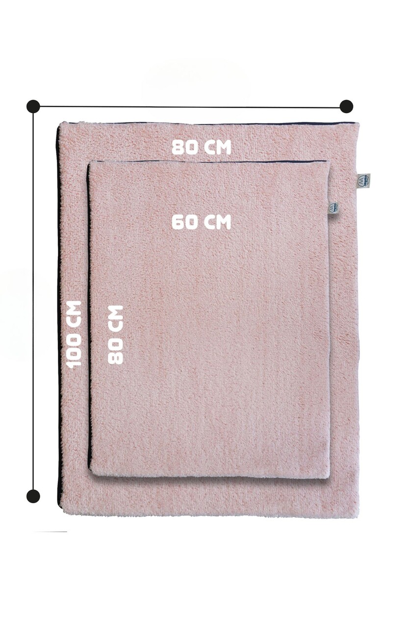Pat pentru animale de companie, Paws &amp; Whiskers, Easy Mat 60 x 80, Material exterior: 100% poliester, Roz - view 3