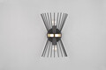 Aplica de perete Rod, RL, 21x13x31 cm, 40W, 2x E14, metal, negru/auriu