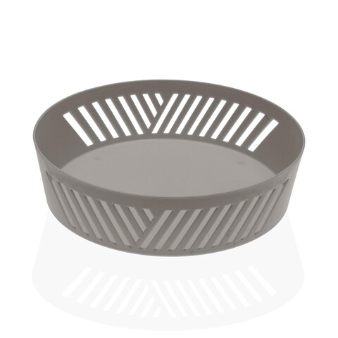 Cos pentru fructe evie, versa, 24.5 x 24.5 x 6.5 cm, polipropilena, gri
