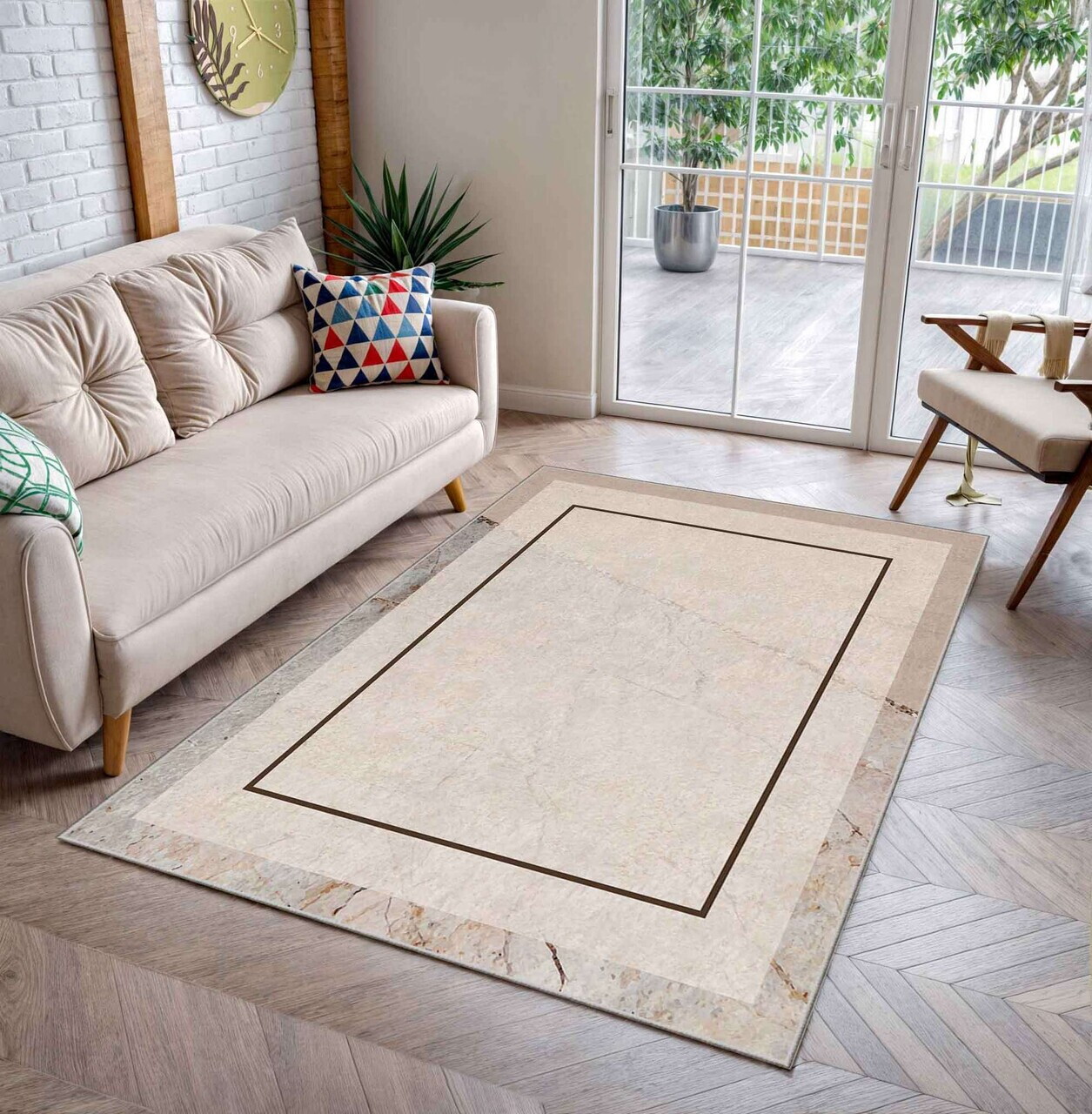 Covor Shml7 80x140 cm Poliester Multicolor