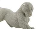 Statueta / figurina decorativa Panter Sparky, Mauro Ferretti, 32x9x11 cm, polirasina, argintiu