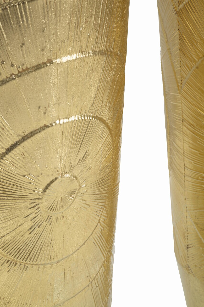 Set 3 suporturi pentru ghivece Goldely, Mauro Ferretti, 50.8x114.9 cm, fier, auriu