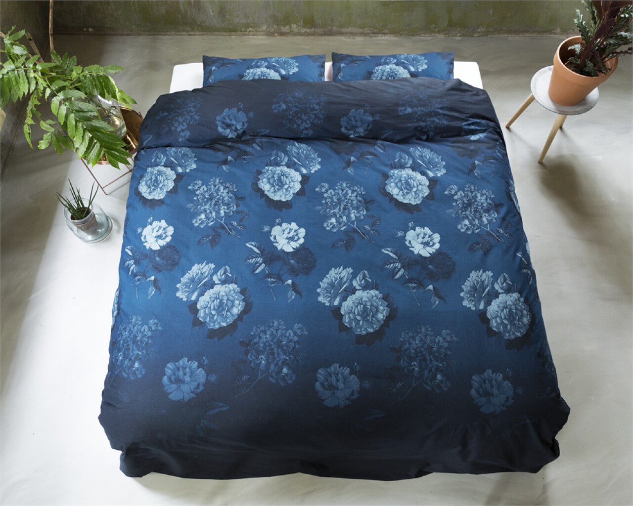 Lenjerie De Pat Dubla Blue Morning - Primavera Deluxe, Royal Textile, 3 Piese, 240 X 260 Cm, 100% Bumbac, Multicolor