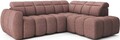Coltar extensibil dreapta 4 locuri ELTAP, RT-24PAO, Falconn, 258x208x107 cm, lemn/poliester, roz inchis