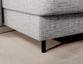 Coltar extensibil stanga 4 locuri ELTAP, LT-03AUB, Berrto, 306x165x100 cm, lemn/poliester, gri deschis