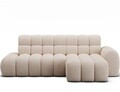 Coltar extensibil stanga 3 locuri ELTAP, Ceedro, 283x165x98 cm, lemn/poliester, bej
