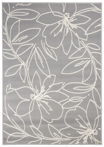 Covor efterios, decorino, 160x230 cm, polipropilena, gri/alb