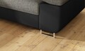 Coltar extensibil stanga 4 locuri, ELTAP, Anton, 272x203x85 cm, lemn/poliester, gri inchis/negru