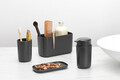 Set accesorii pentru baie 3 piese, Brabantia, Dark Grey, polipropilena, gri inchis