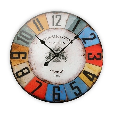 Ceas de perete Kensington Colors, Versa, Ø57 cm, sticla