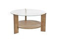 Masuta de cafea, Nordure, Clara, Stejar Safir / Transparent