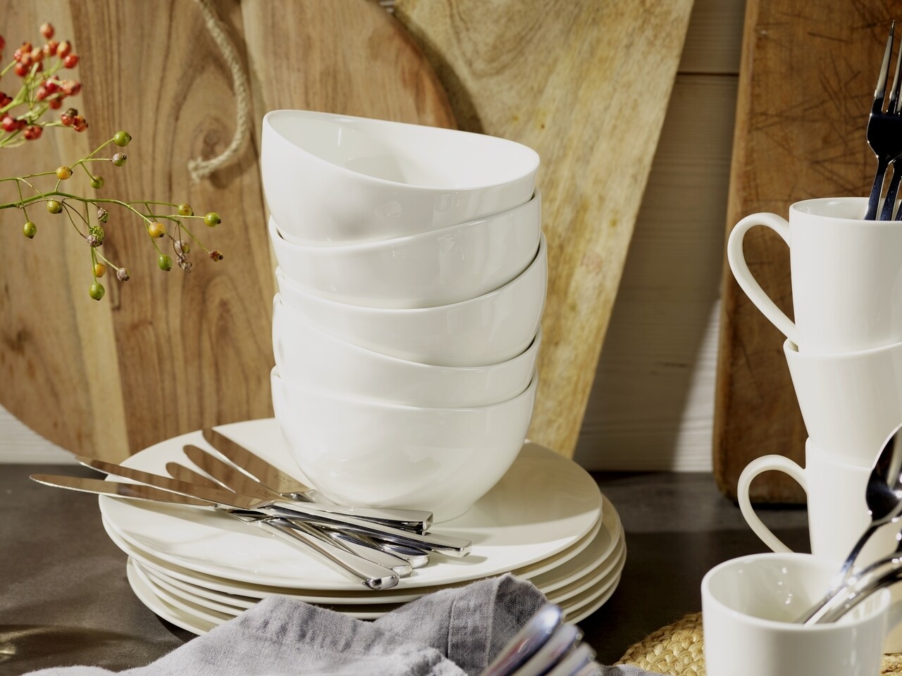 Set tacamuri 30 piese, Like Villeroy & Boch, Voice Basic Cutlery, inox 18/10 - 2 | YEO