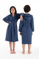 Halat de baie pentru copii, DC Home, Muslin, Bumbac , Albastru navy