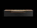 Comoda TV ADRK, Femur, 200x41x40 cm, PAL laminat, negru/artisan